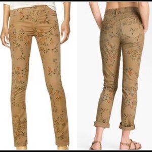 CITIZENS of HUMANITY | Mandy Floral Roll up Pants | Dark Khaki | Size 28 6
